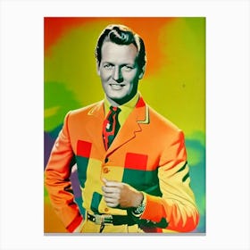 Joel Mccrea Colourful Pop Movies Art Movies Canvas Print