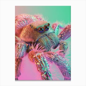 Glitter Arachnid Canvas Print