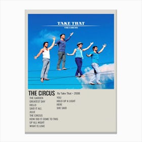 The Circus By Take That 2008 Poster 2 Canvas Print