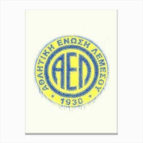 Ael Limassol First Division Cyprus Canvas Print