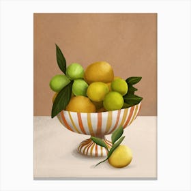 Golden Citrus 1 Canvas Print