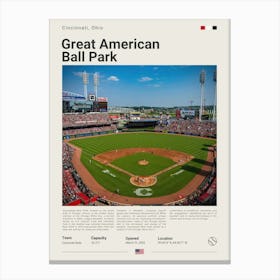 Baseball - Cincinnati Reds - Great American Ball Park 1 Canvas Print