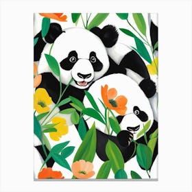 Panda Bears 2 Canvas Print