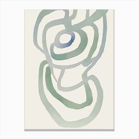 Green Oyster Abstract 0 Canvas Print
