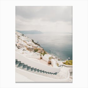 Stairs To Coast Canvas Print