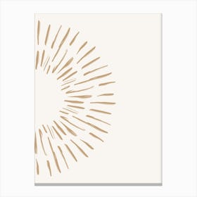 Golden Sunburst Canvas Print