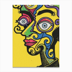 Psychedelic Woman 3 Canvas Print