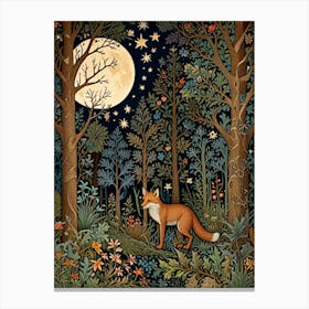 William Morris Fox In The Forest Canvas Print