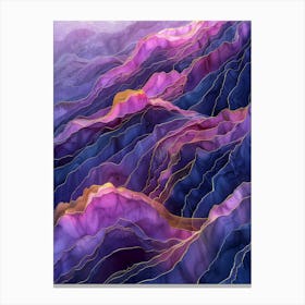 Abstract Of Mountains Canvas Print