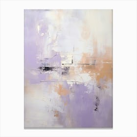 Purple And Brown Abstract Raw Painting 0 Canvas Print