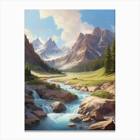 Landscape Painting 26 Canvas Print