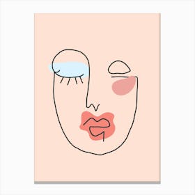 Woman'S Face 7 Canvas Print
