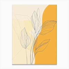 Abstract Leaves Canvas Print 8 Canvas Print