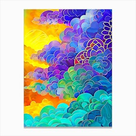 Colorful Clouds In The Sky Canvas Print