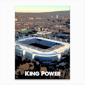 King Power, Leicester, Stadium, Football, Art, Soccer, Wall Print, Art Print 1 Canvas Print