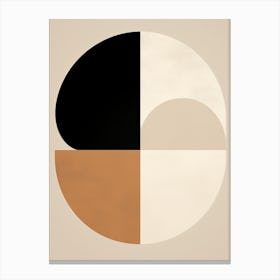 Beige Bauhaus Baden Geometry Canvas Print