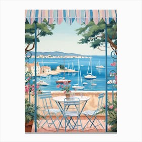 Saint Tropez France 4 Illustration Canvas Print