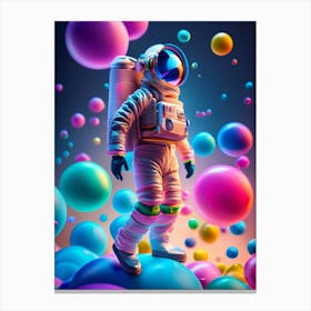 Astronaut In Space 1 Canvas Print