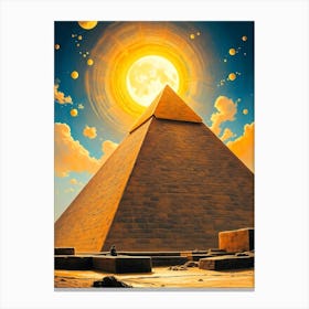 Egyptian Pyramid Abstraction Canvas Print