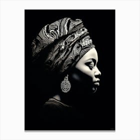 Portrait Of African Woman 16 Canvas Print