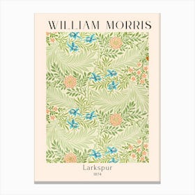 William Morris - Lakspur Canvas Print