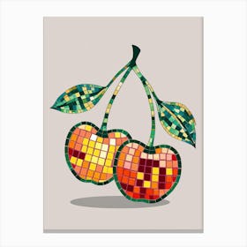 Cherry Mosaic Canvas Print