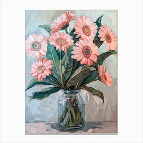 A World Of Flowers Gerbera 4 Painting Canvas Print