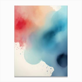 Abstract Watercolor Splatter 1 Canvas Print