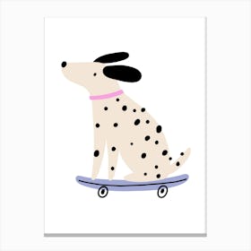 Prints, posters, nursery and kids rooms. Fun dog, music, sports, skateboard, add fun and decorate the place.1 Canvas Print