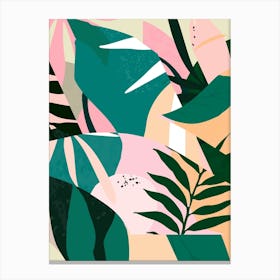 Tropical Leaves 2 Canvas Print