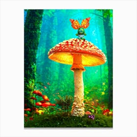 Fairy Mushroom Canvas Print