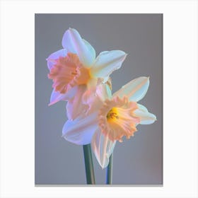 Iridescent Flower Daffodil 1 Canvas Print