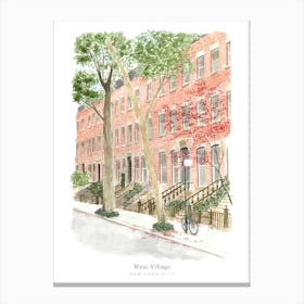 West Village New York City Canvas Print