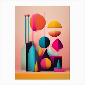 Abstract Geometric Shapes Canvas Print