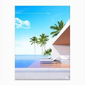 Canaries, Ibiza, Spain, Miami, Florida, Egypt, Morocco, Tunisia — Minimalistic travel posters, Boho travel art Canvas Print