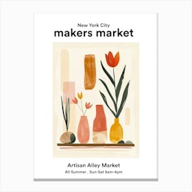 New York City Artisan Alley Market 1 Canvas Print