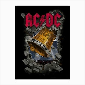 Ac Dc Hells Bell Rock Or Bust Poster Canvas Print