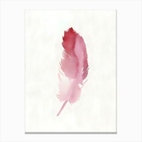 Watercolor Feather Canvas Print