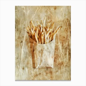 French Fries: Fast Food Pop Art Canvas Print
