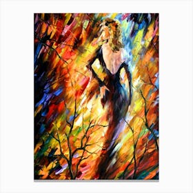 Woman In The Forest 1 Canvas Print