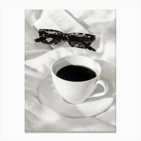 Coffee In Bed B&W_2593039 Canvas Print