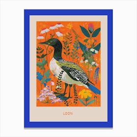 Spring Birds Poster Loon 4 Canvas Print