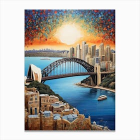 Default In The Heart Of A Vibrantly Bustling Cityscape The Ico 1 Canvas Print