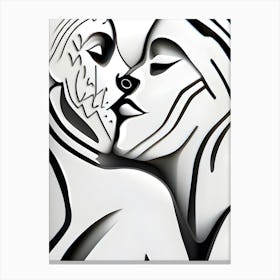 Kissing Couple 5 Canvas Print