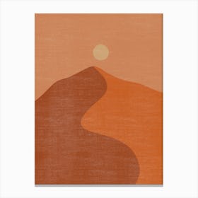 Sunset In The Desert 8 Canvas Print