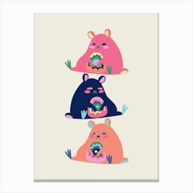 Cute Bears Canvas Print