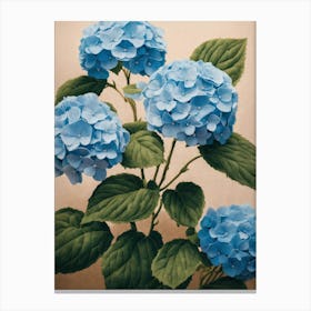 Blue Hydrangea Canvas Print