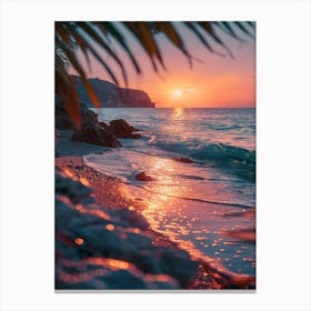 Sunset On The Beach 6 Canvas Print