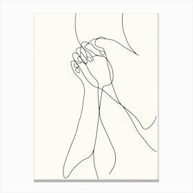 One Line Drawing Canvas Print