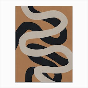 Abstraction on brown background 4 Canvas Print